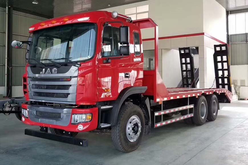 江淮后八輪平板車挖機(jī)拖車-平板車挖機(jī)拖車價(jià)格-湖北程力 江淮后八輪平板車挖機(jī)拖車-平板車挖機(jī)拖車價(jià)格-湖北程力