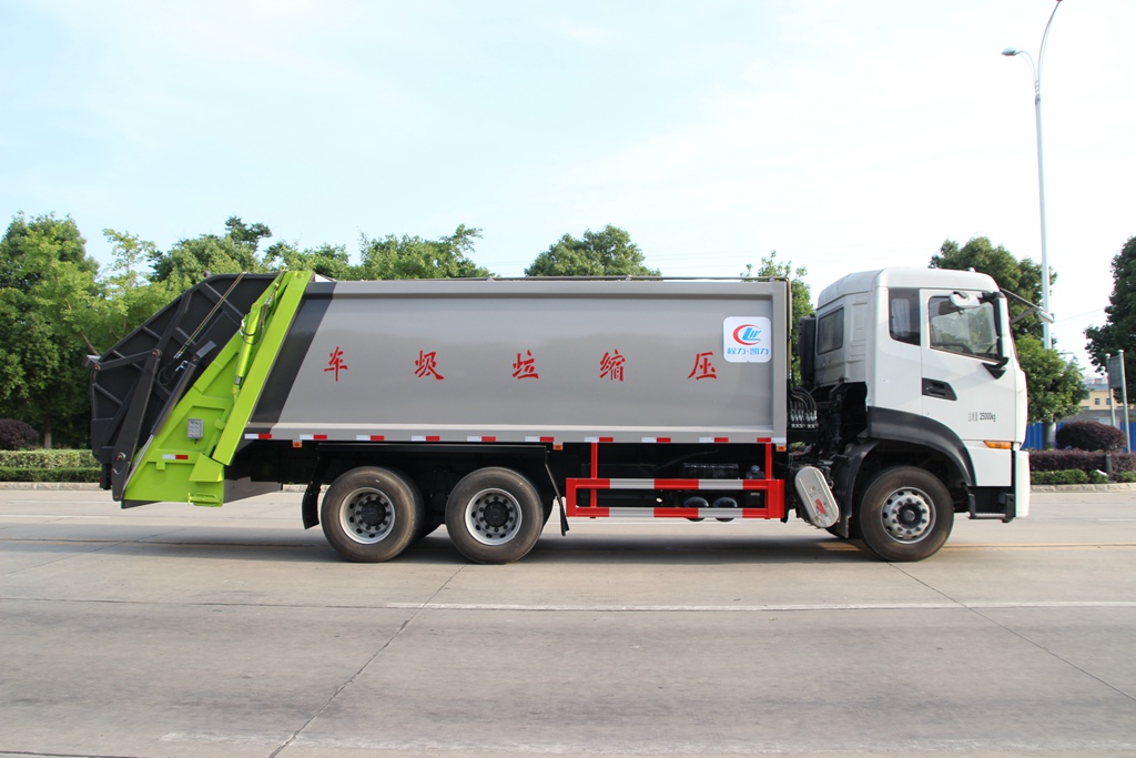 東風天龍后雙橋壓縮垃圾車